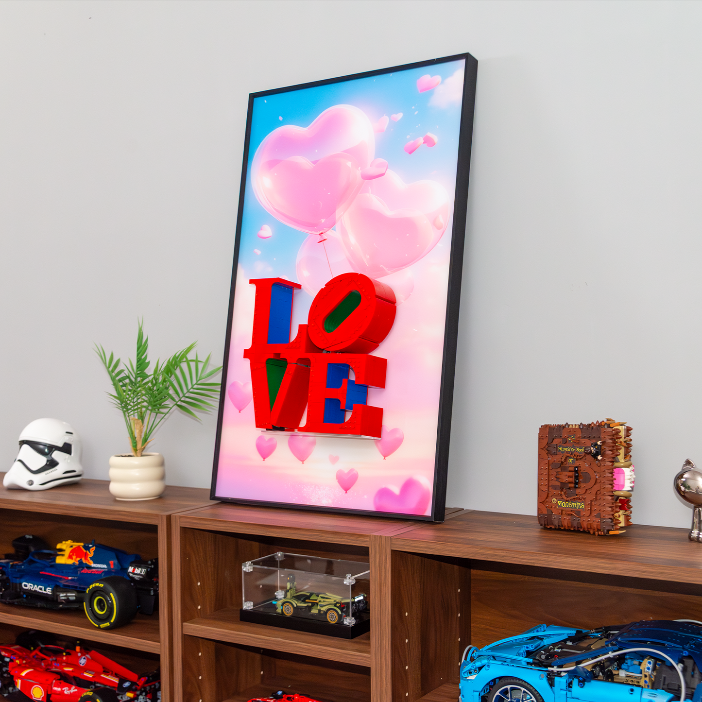 Premium Wall Display Frame Compatible with LEGO® Art LOVE 31214