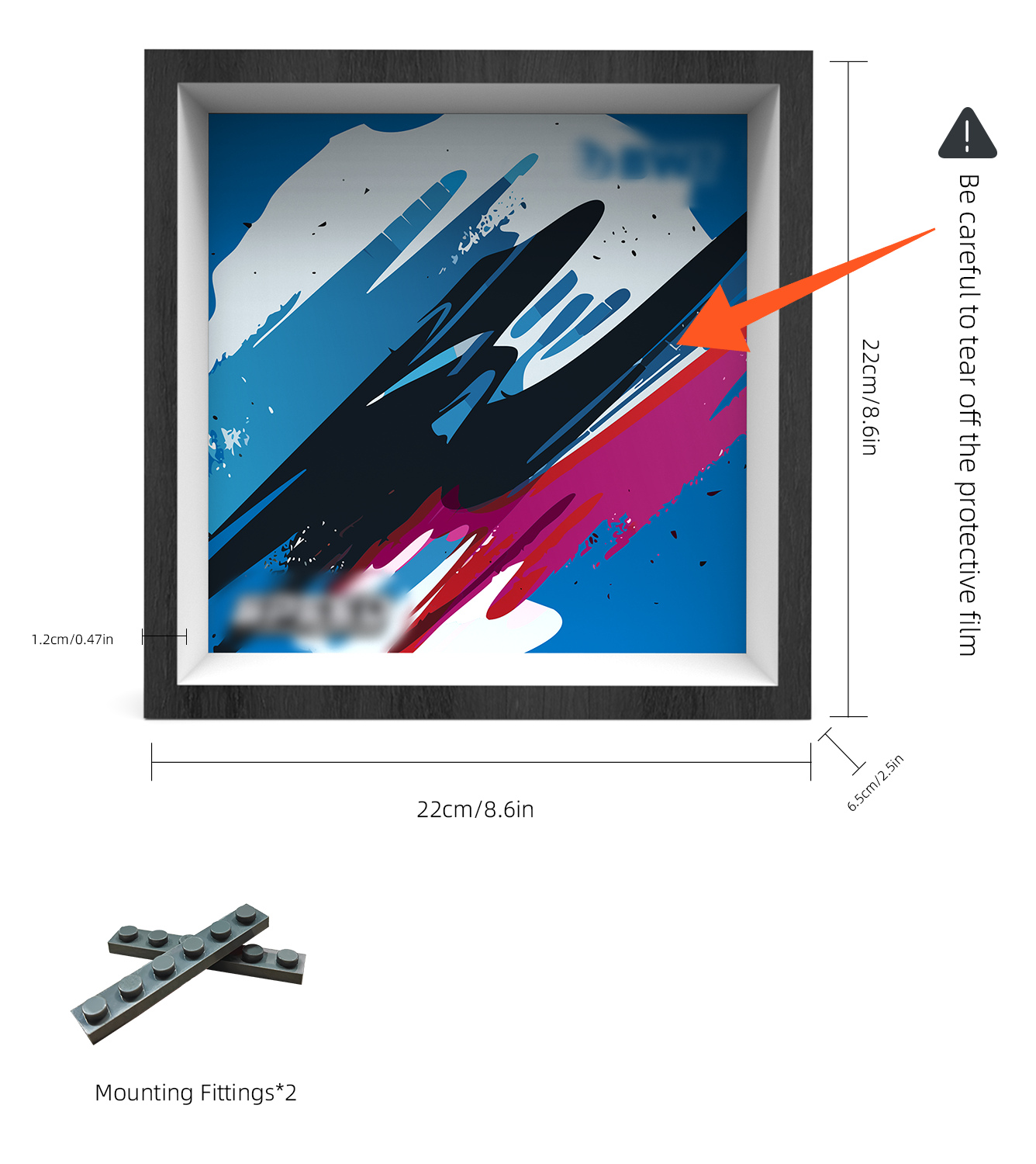 Premium Wall Display Frame Compatible with LEGO® Speed Champions 77248