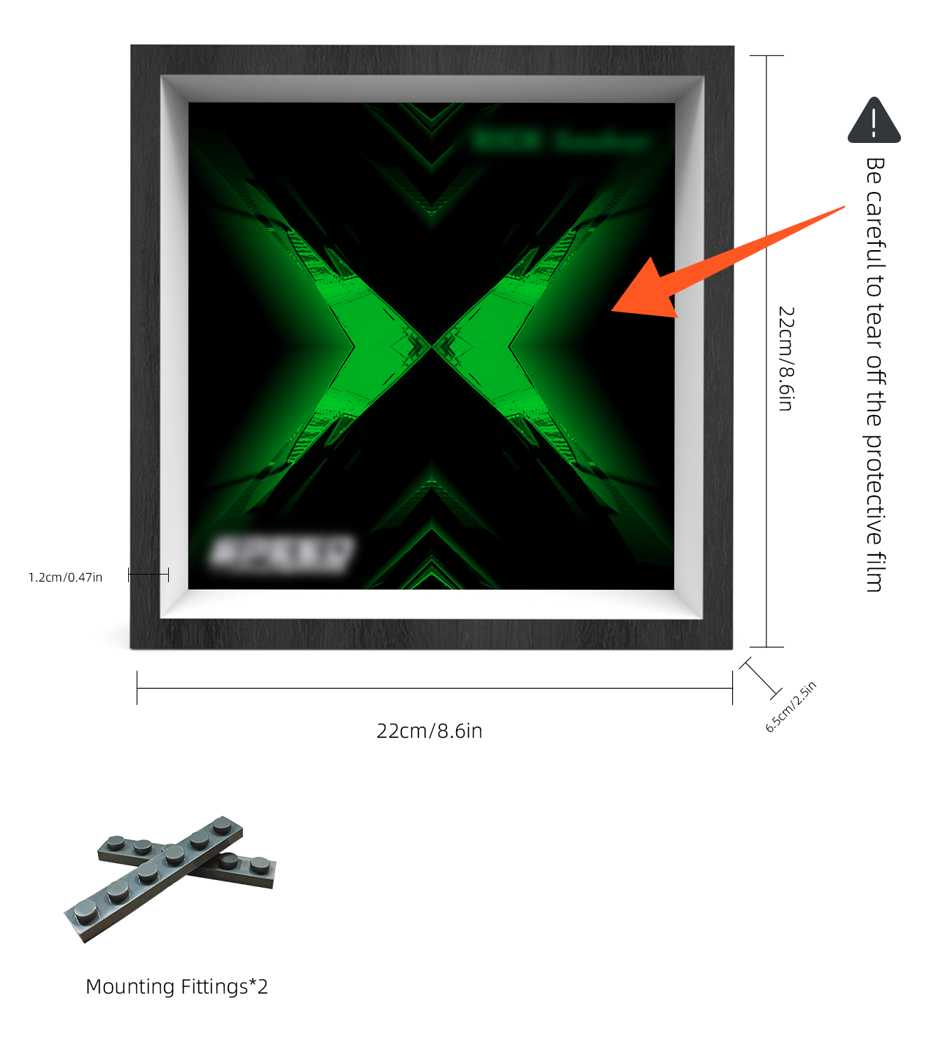 Premium Wall Display Frame Compatible with LEGO® Speed Champions 77247