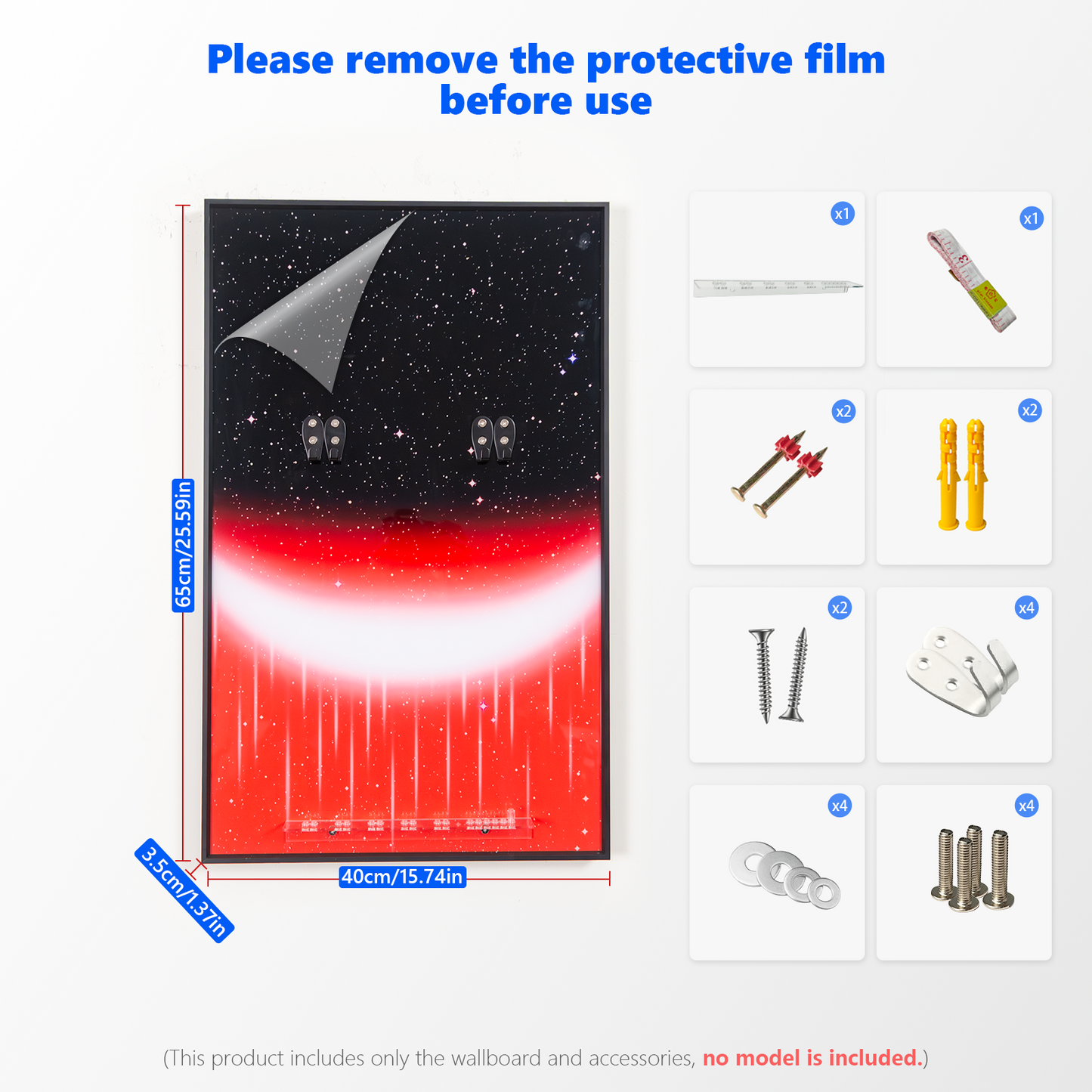 Premium Wall Display Frame Compatible with LEGO® Star Wars™ Rebuild the Galaxy: The Dark Falcon 75389
