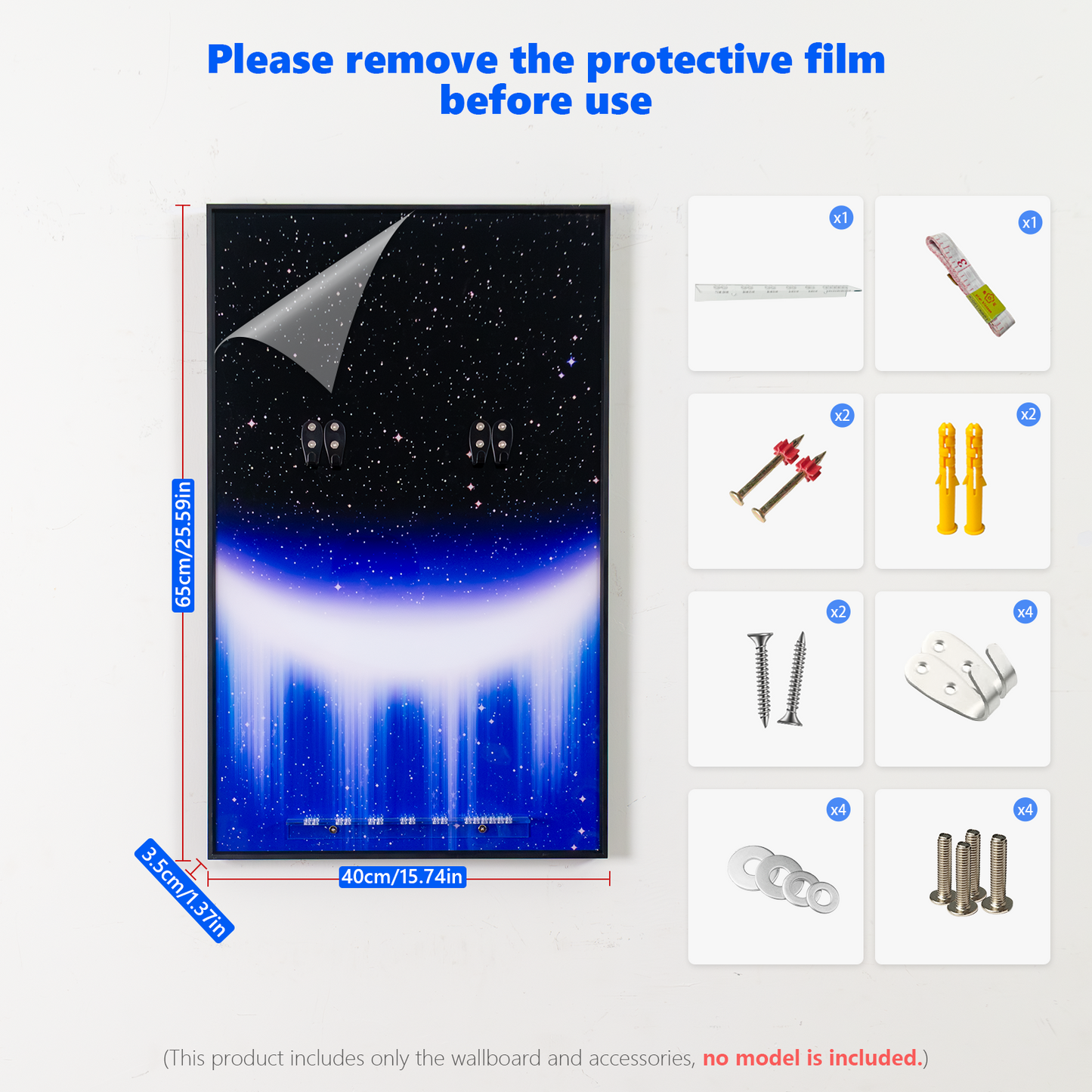 Premium Wall Display Frame Compatible with LEGO® Star Wars™ Millennium Falcon™ 75257