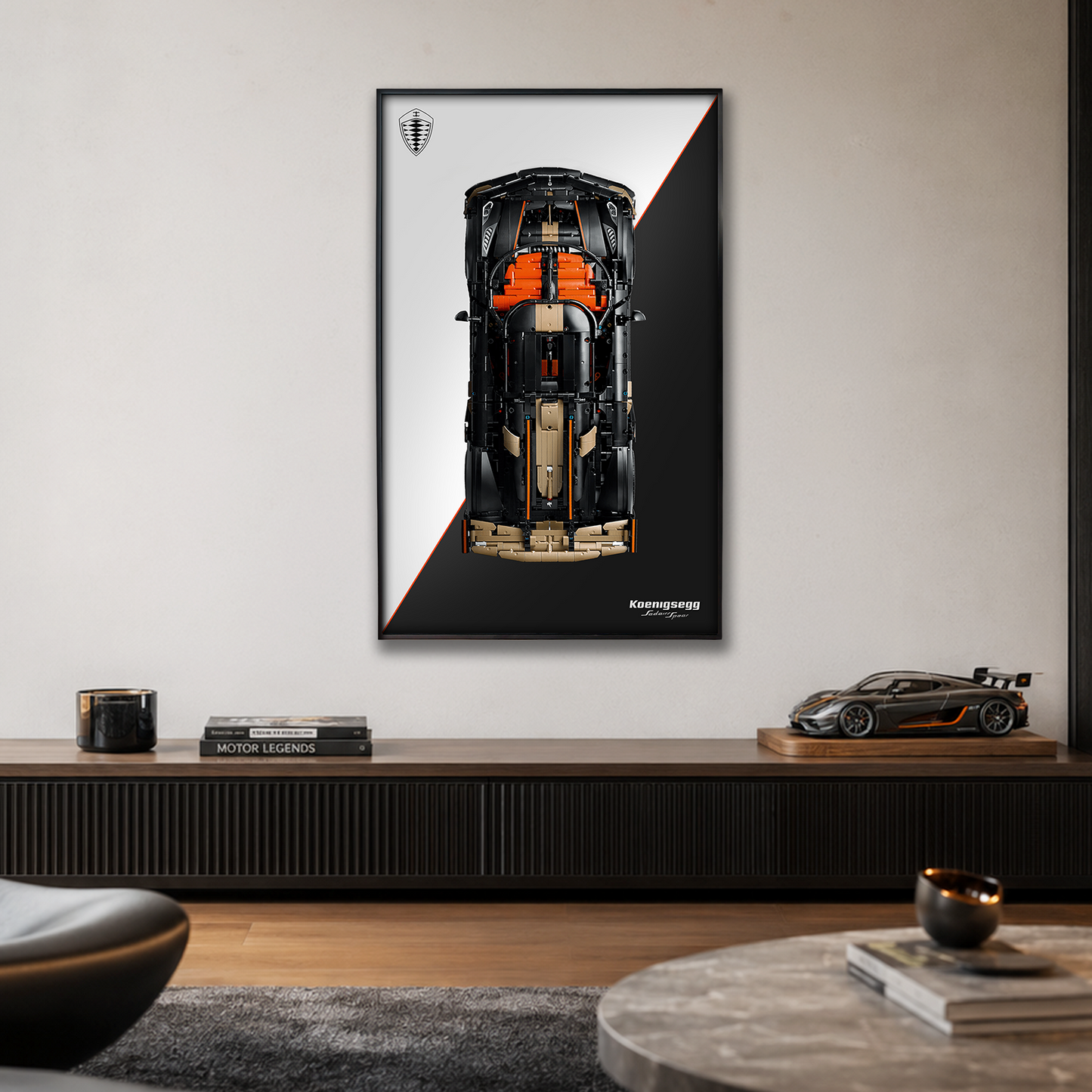 Premium Custom Display Frame for LEGO Technic 42232 Koenigsegg Sadair's Spear