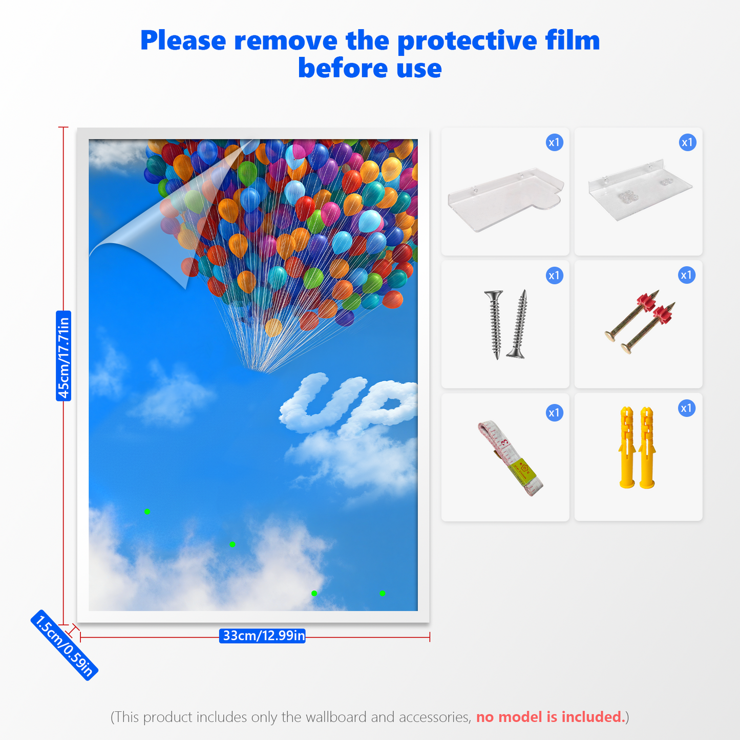 Premium Wall Display Frame Compatible with Disney™ ‘Up’ House 43217