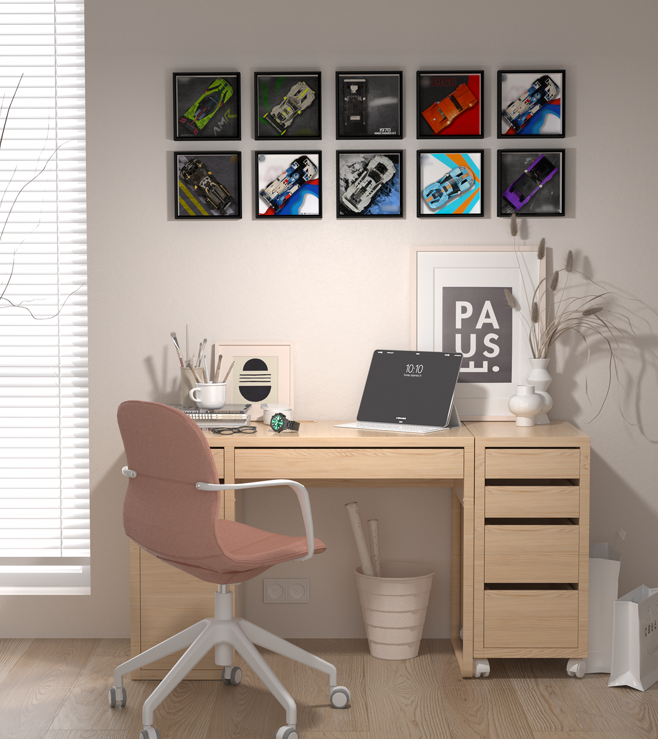 Premium Wall Display Frame Compatible with LEGO® Speed Champions 76906