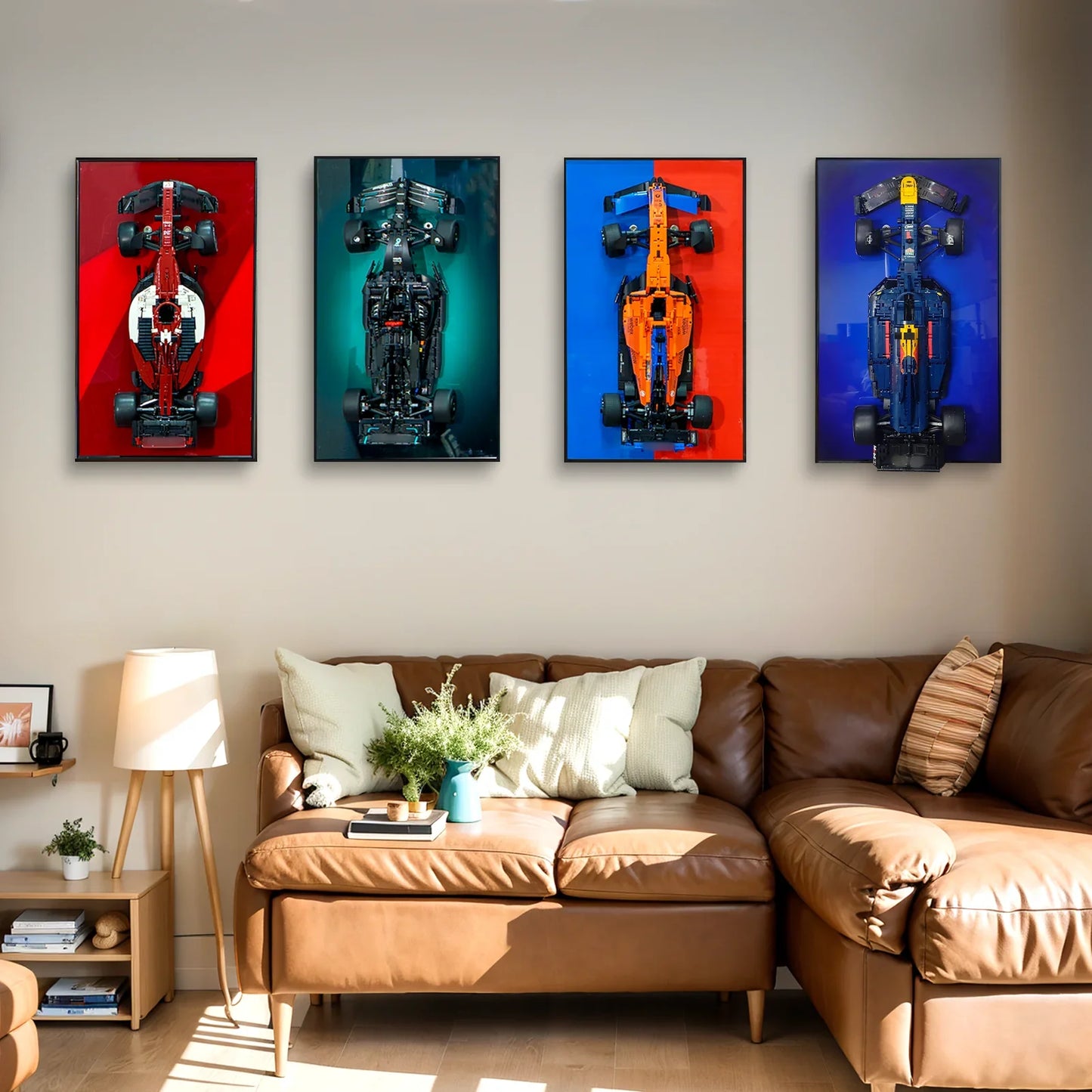 Premium Wall-Mounted Display Frame Compatible with LEGO® Technic™ Ford GT 42154