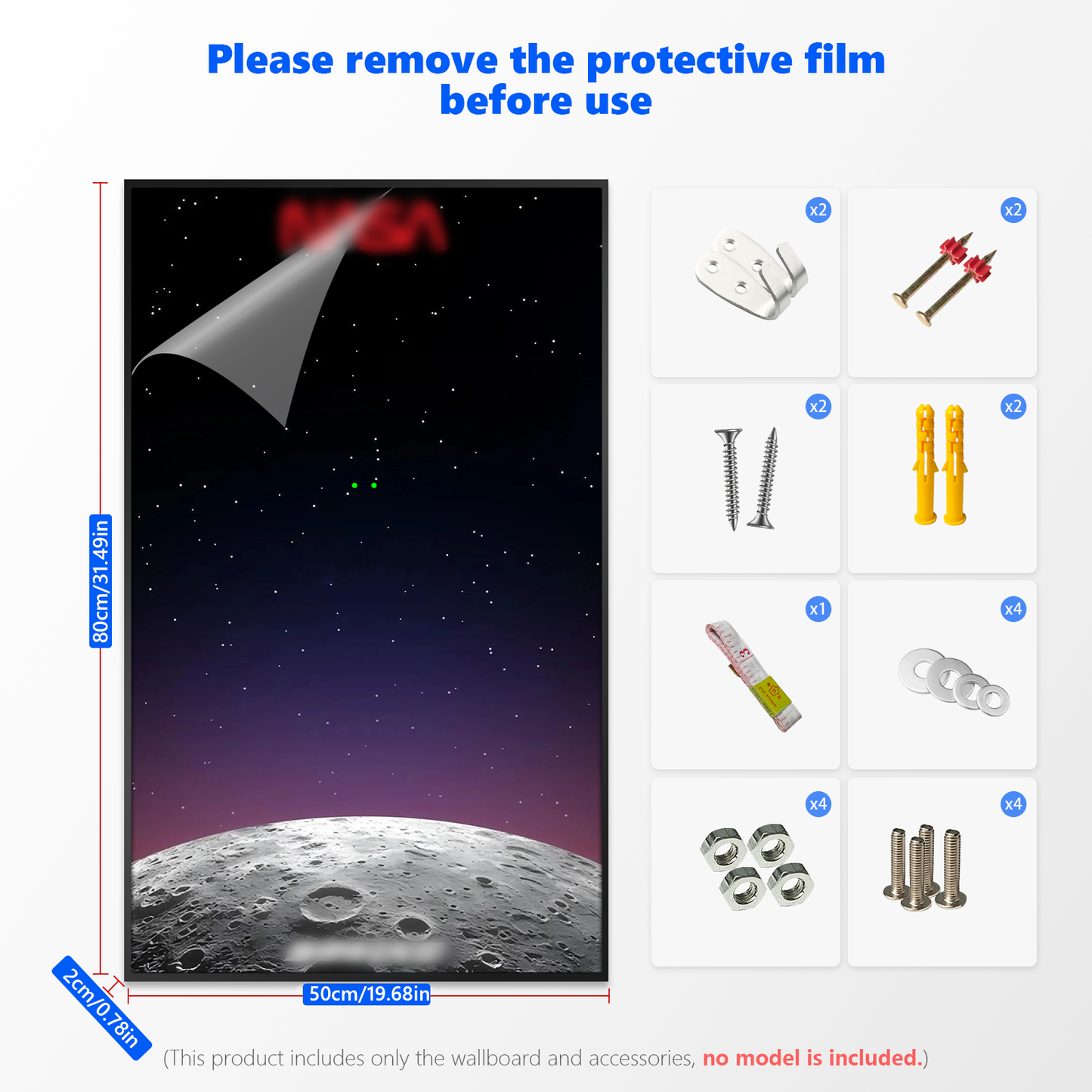 Premium Wall Display Frame with Printed Compatible with LEGO® Icons Shuttle Carrier Aircraft 10360