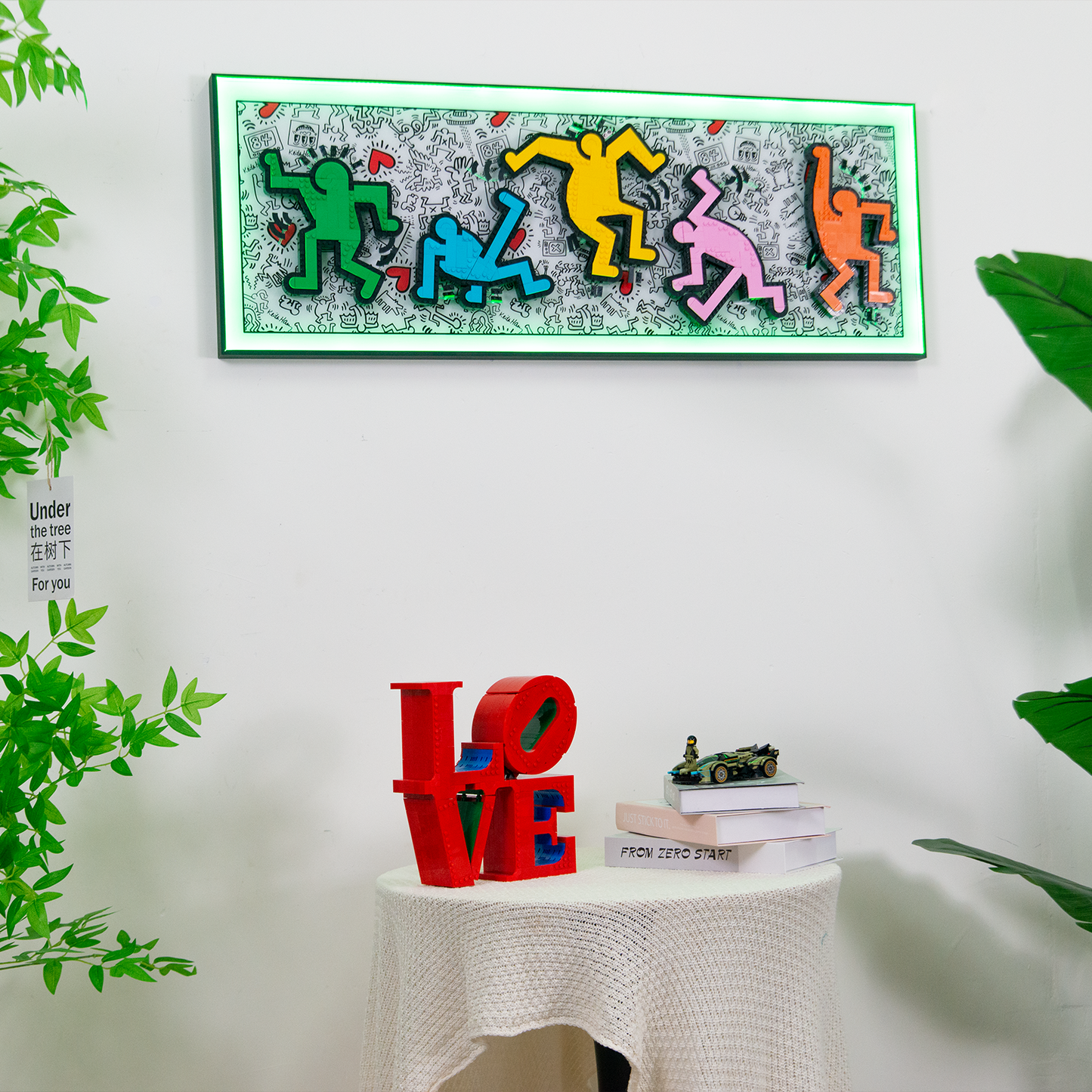 Premium Wall Display Frame Compatible with LEGO® Art Keith Haring – Dancing Figures 31216