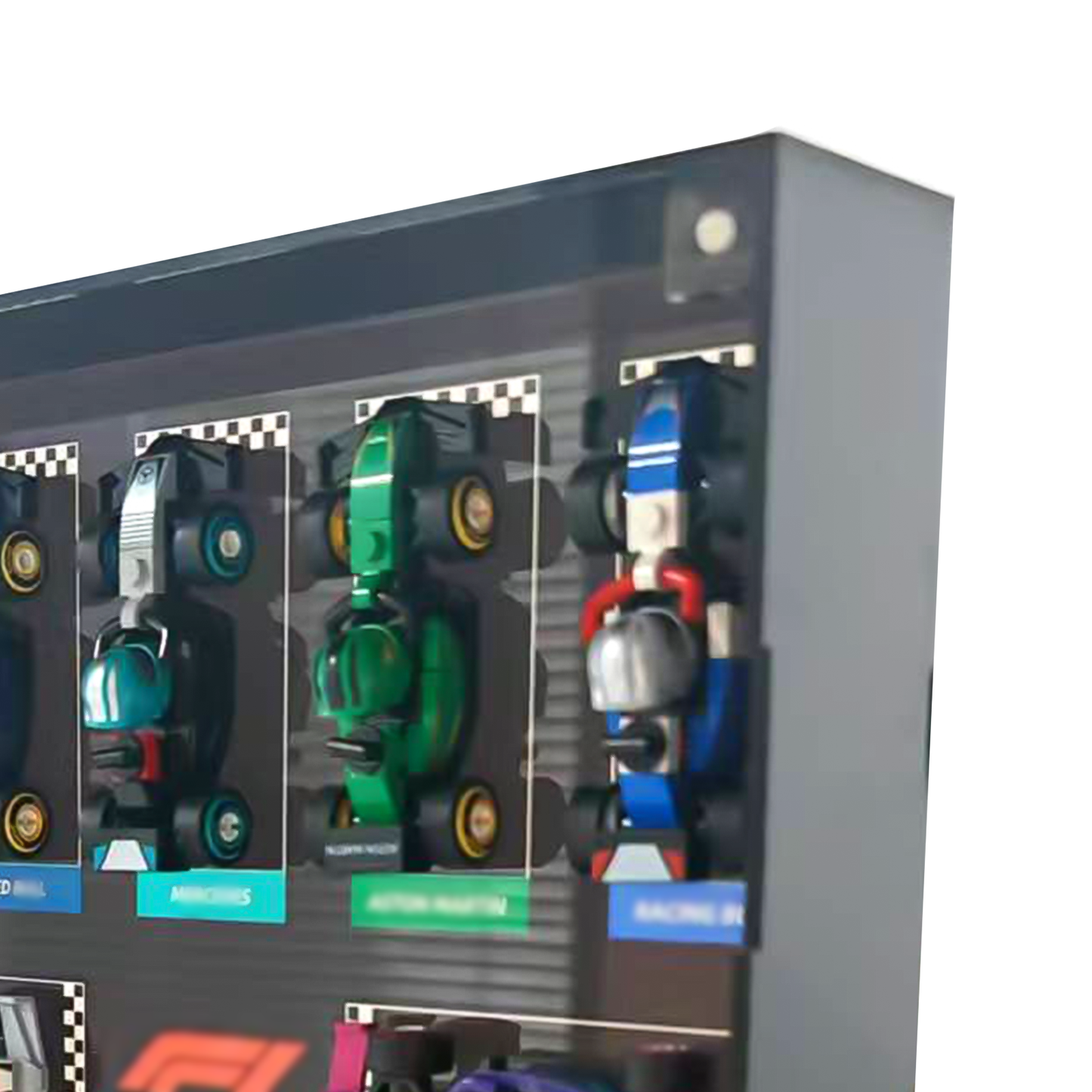 Premium Wall Display Frame Compatible with LEGO® Minifigures F1® Series 71049