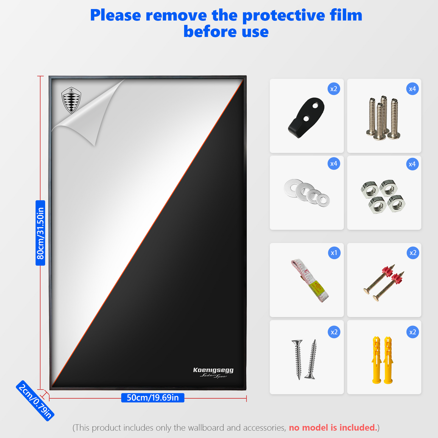 Premium Custom Display Frame for LEGO Technic 42232 Koenigsegg Sadair's Spear