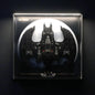 Premium Pine Wood LED Display Case for LEGO® 76161 Batman 1989 Batwing | Sliding Acrylic Door | Wall-Mountable Gallery Case