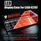 Stackable XL F1 Display Case for LEGO® Technic | Dustproof Magnetic Door & Lighted Base