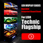 The Ultimate RGB LED Showcase with Premium Sloped Wooden Base for LEGO 1:8 Flagship Supercars - Wireless Stacking Edition