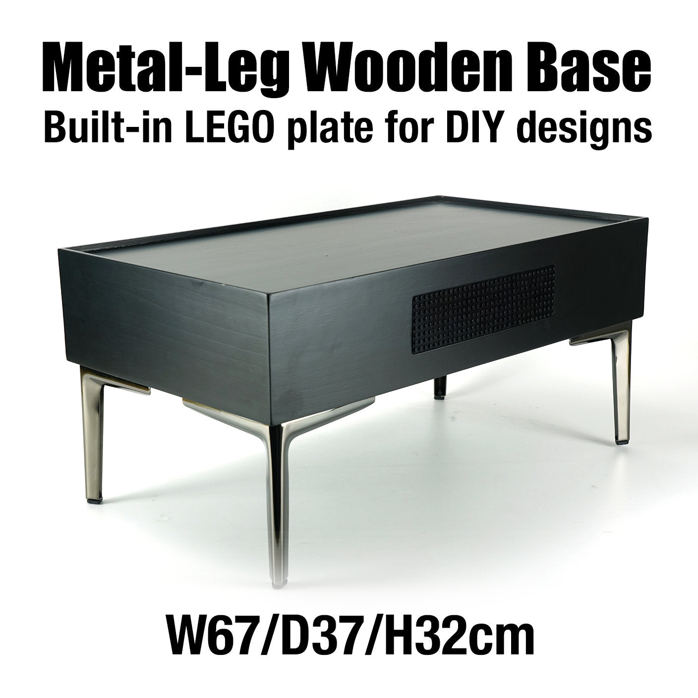 The Ultimate RGB LED Showcase with Premium Sloped Wooden Base for LEGO 1:8 Flagship Supercars - Wireless Stacking Edition