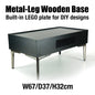 The Ultimate RGB LED Showcase with Premium Sloped Wooden Base for LEGO 1:8 Flagship Supercars - Wireless Stacking Edition