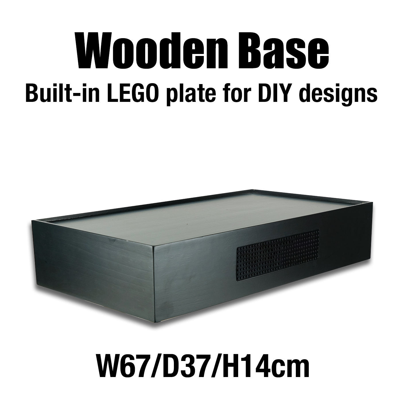 The Ultimate RGB LED Showcase with Premium Sloped Wooden Base for LEGO 1:8 Flagship Supercars - Wireless Stacking Edition