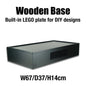 The Ultimate RGB LED Showcase with Premium Sloped Wooden Base for LEGO 1:8 Flagship Supercars - Wireless Stacking Edition