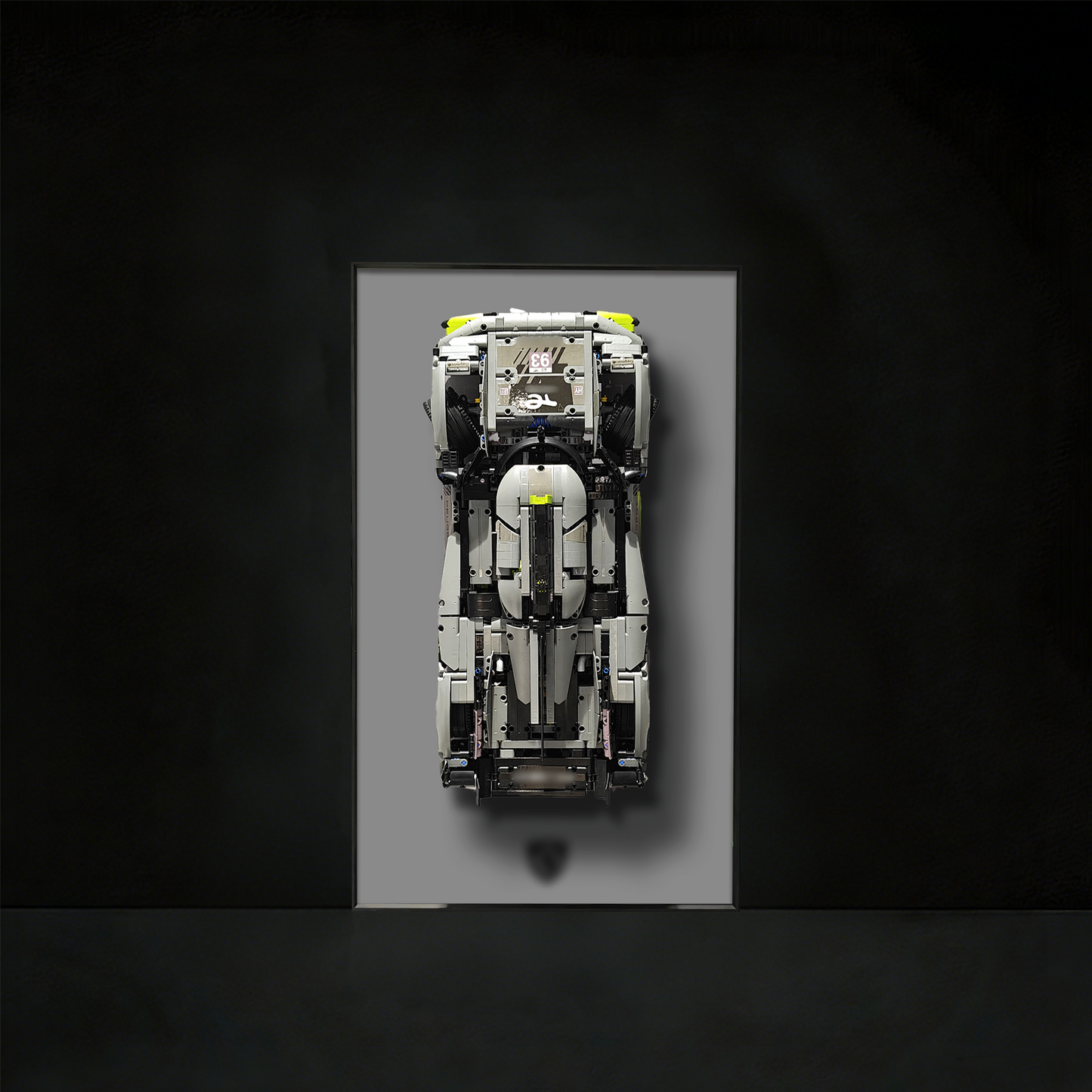Premium Wall Display Frame Compatible with LEGO® Technic™ PEUGEOT 9X8 24H Le Mans Hybrid Hypercar 42156
