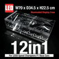 LED Display Case for LEGO® Speed Champions F1™ Series | 10 or 12 Slots | Stackable Wall Mount with Magnetic Door