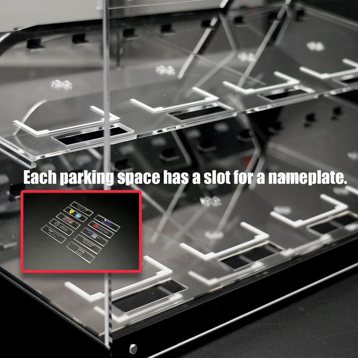 LED Display Case for LEGO® Speed Champions F1™ Series | 10 or 12 Slots | Stackable Wall Mount with Magnetic Door