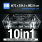 LED Display Case for LEGO® Speed Champions F1™ Series | 10 or 12 Slots | Stackable Wall Mount with Magnetic Door