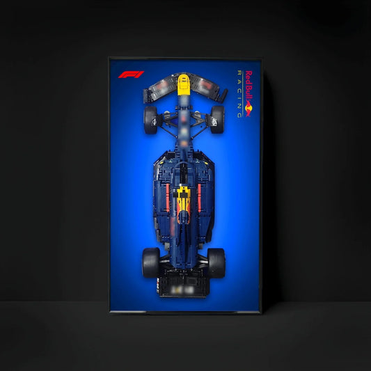 Premium Wall Display Frame Compatible with LEGO Oracle Red Bull Racing RB20 F1 Car 42206