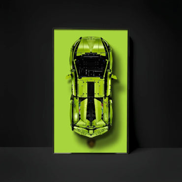 Premium Wall Display Frame Compatible with LEGO® Technic™ Lamborghini Sián FKP 37 42115